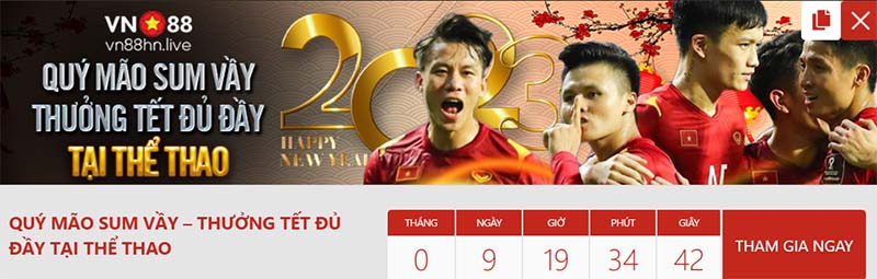 Chương trình khuyến mãi dịp tết nguyên đán tại VN88