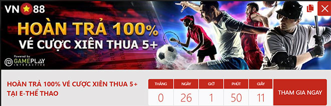 tiền hoàn trả tại Vn88 tiền hoàn trả
