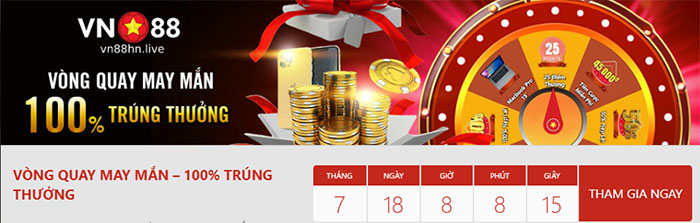 vòng quay may mắn tại Vn88 vòng quay may mắn tại Vn88